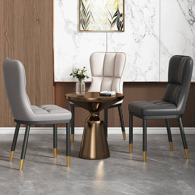 Italian Backrest Luxury Dining Chair Modern Retro