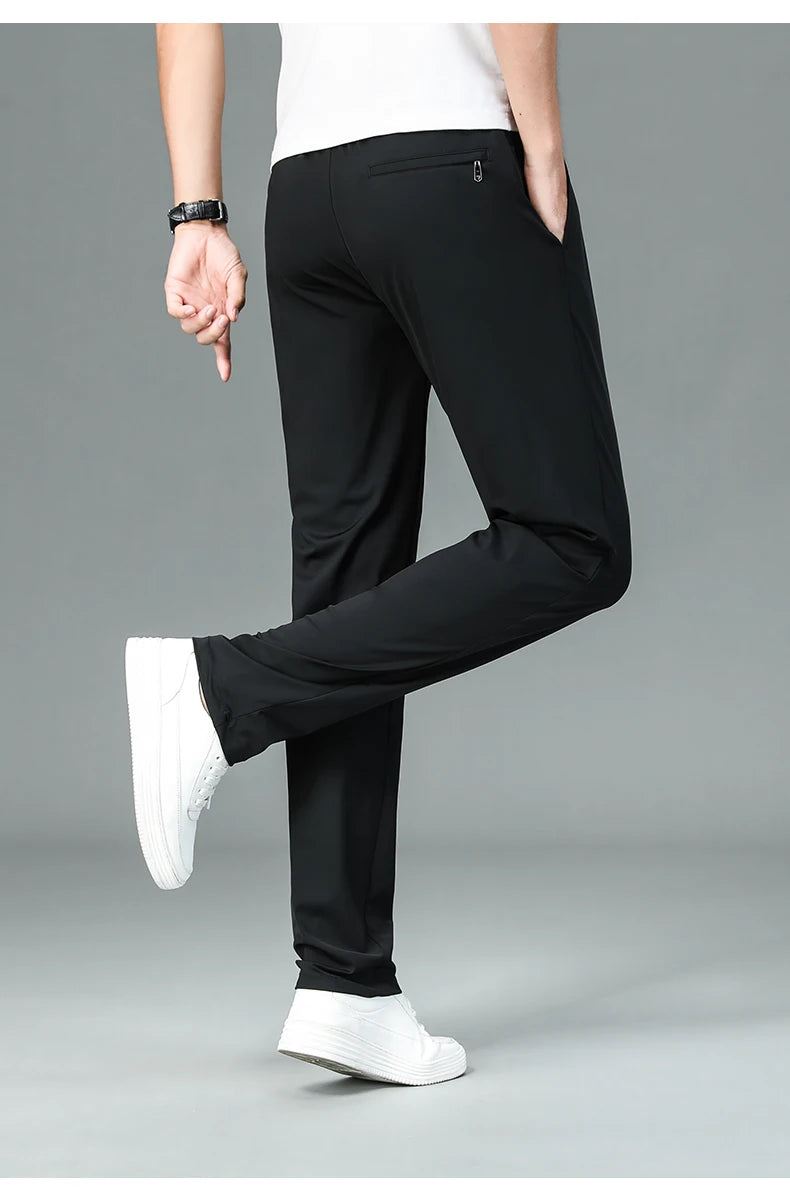Silk Stretch Casual Fashion Long Pants Pencil
