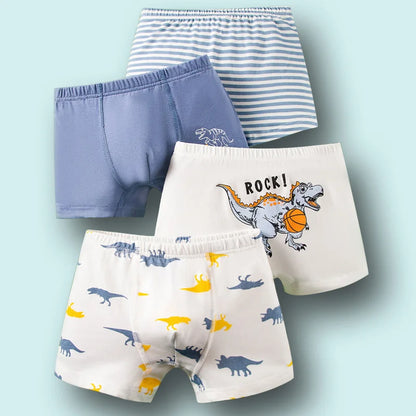 8 pcs Boys Boxer Briefs  Underwear Teenager Cartoon