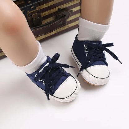 Baby Boy/Girls Canvas Shoes Non-slip Rubber Sole