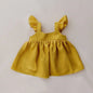 Baby Girls Linen Cotton Princess Dress