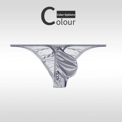 Low Waist Ice Silk Smooth Men's e Underwear