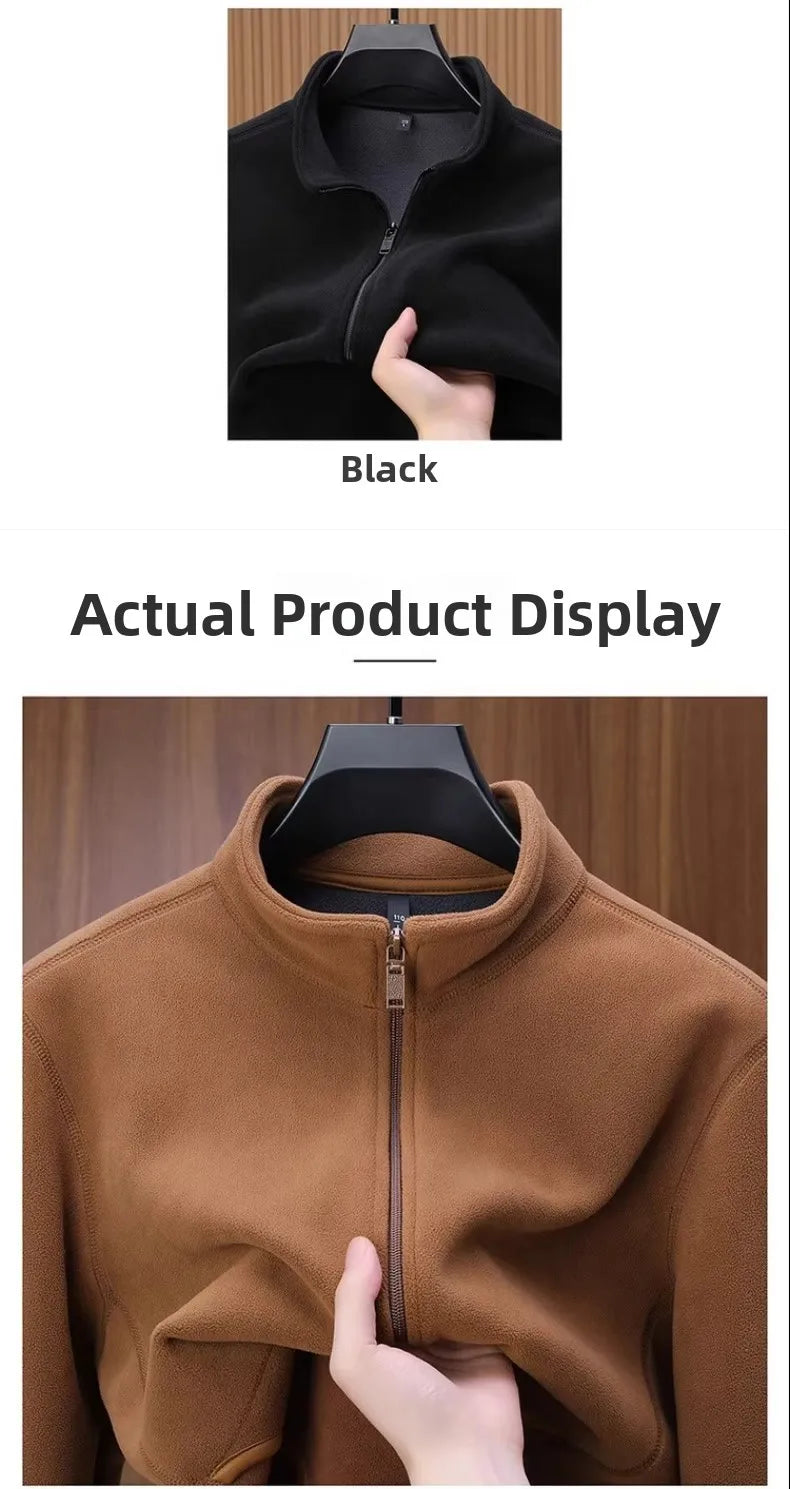 Zipper Hoodie Sweatshirt Fleece Lined Cardigan Jacket