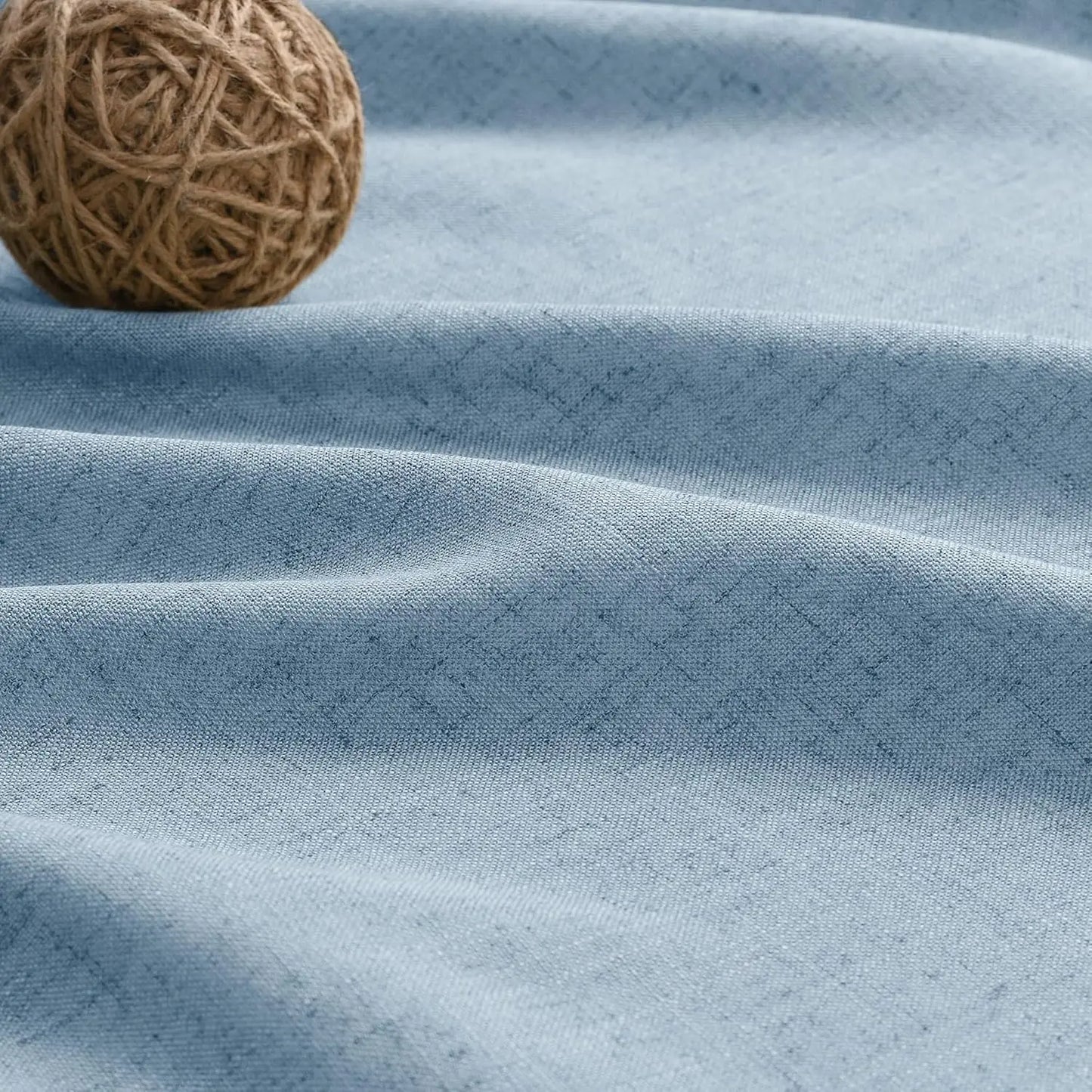 Custom Made Sheer Curtain Faux Linen Tulle