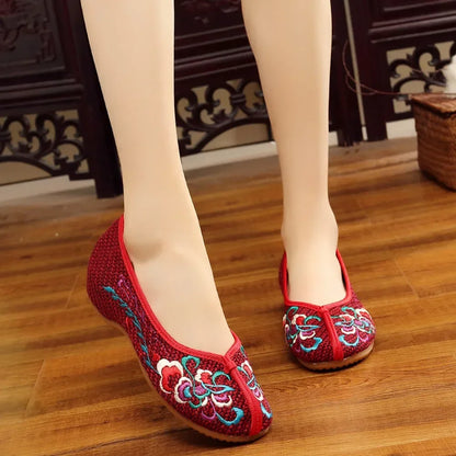 Women Casual Zapatos Vintage Cloth Single Shoes