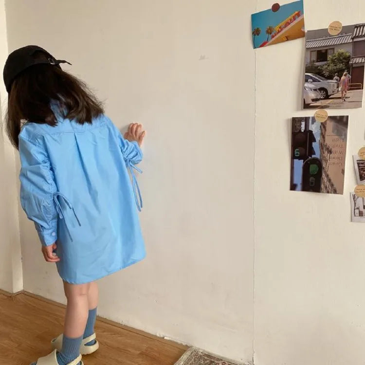 Kids' Lightweight Trendy Loose Irregular Design Shirt