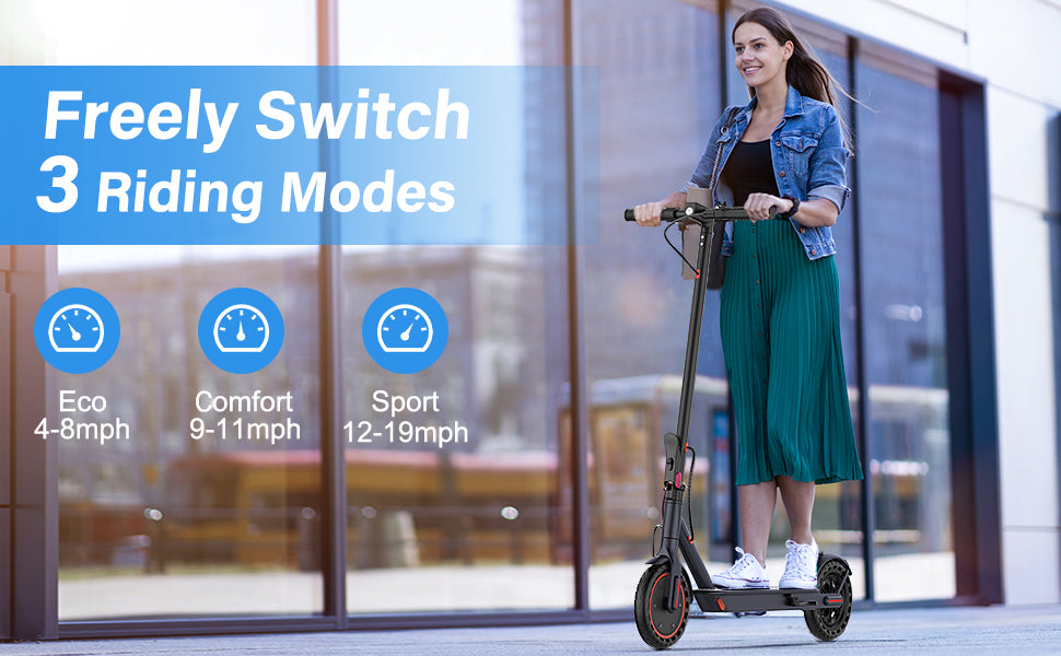 Electric Scooter 350W 19mph Max Speed Folding