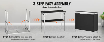 Folding Portable Bar Podium Table