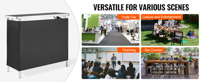 Folding Portable Bar Podium Table